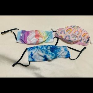 New Kids Girls Colorful Adjustable Face Masks